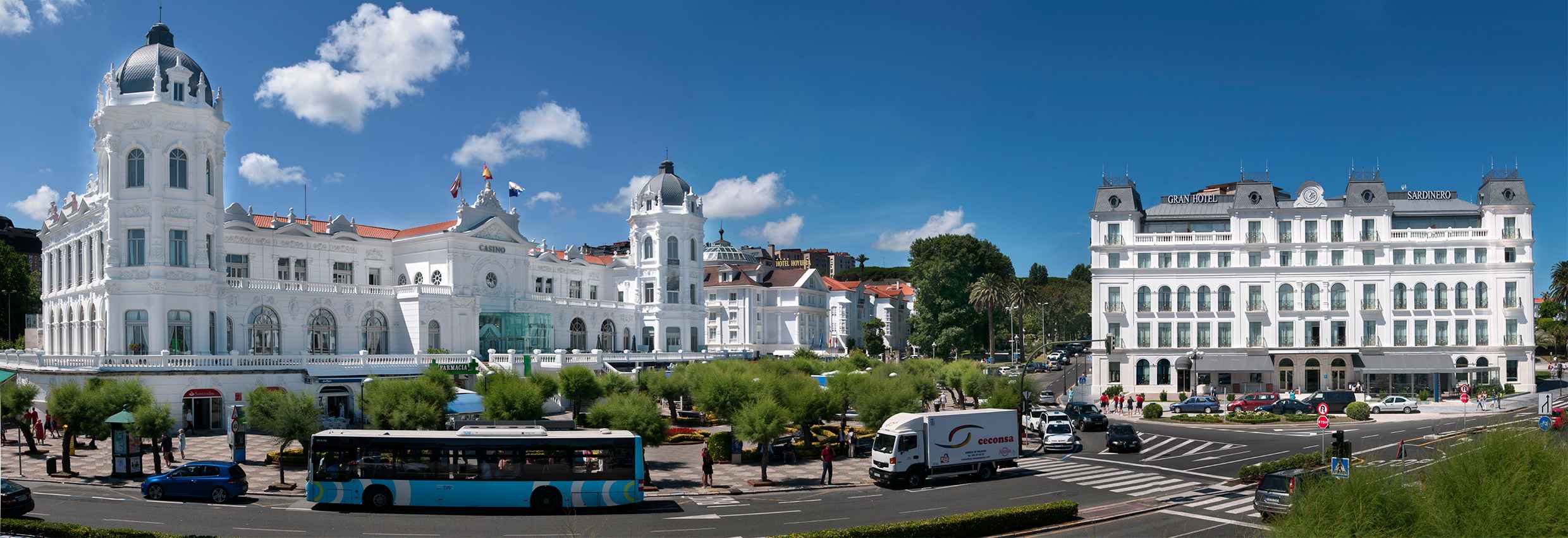 Gran Casino and Hotel Real in Plaza de Italia (Sardinero).Santander